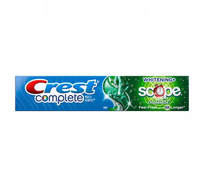 Crest Complete Multi-Benefit Whitening Scope Outlast Toothpaste зубная паста